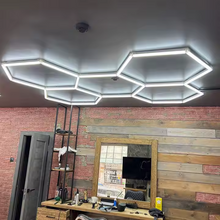 Naložite sliko v pregledovalnik galerije, Šestkotna LED osvetlitev za garaže in delavnice (122x244 cm)