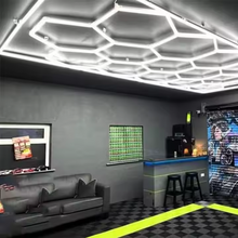 Naložite sliko v pregledovalnik galerije, Šestkotna LED osvetlitev za garaže in delavnice (244x485 cm)