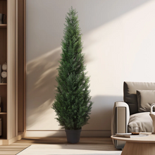 Naložite sliko v pregledovalnik galerije, Umetna cipresa 120 cm z zaščito pred UV žarki