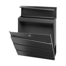 Naložite sliko v pregledovalnik galerije, Pocinkani jekleni nabiralnik z imetnikom časopisov