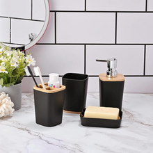 Naložite sliko v pregledovalnik galerije, Kopalnica Galanter Set – 6 elementov v sodobni črni barvi