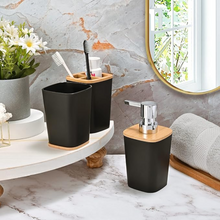 Naložite sliko v pregledovalnik galerije, Kopalnica Galanter Set – 6 elementov v sodobni črni barvi