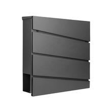 Naložite sliko v pregledovalnik galerije, Pocinkani jekleni nabiralnik z imetnikom časopisov