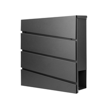 Naložite sliko v pregledovalnik galerije, Pocinkani jekleni nabiralnik z imetnikom časopisov