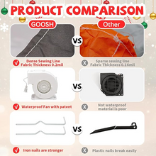 Naložite sliko v pregledovalnik galerije, 210 cm Dedek Mraz in sani z jelenčki