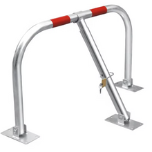 Naložite sliko v pregledovalnik galerije, Zložljiva jeklena parkirna zapora z varnostno ključavnico