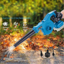 Naložite sliko v pregledovalnik galerije, Akumulatorski pihalnik listja/sesalnik z dvema baterijama