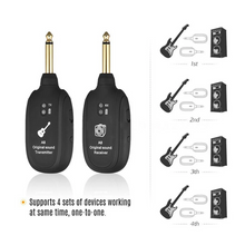 Naložite sliko v pregledovalnik galerije, Brezžični UHF oddajnik in sprejemnik za električne instrumente