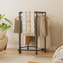 Naložite sliko v pregledovalnik galerije, Vrtenje oblačilnega stojala s kolesi – 360 °
