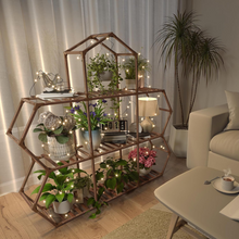 Naložite sliko v pregledovalnik galerije, Lesena stojalo za rastline
