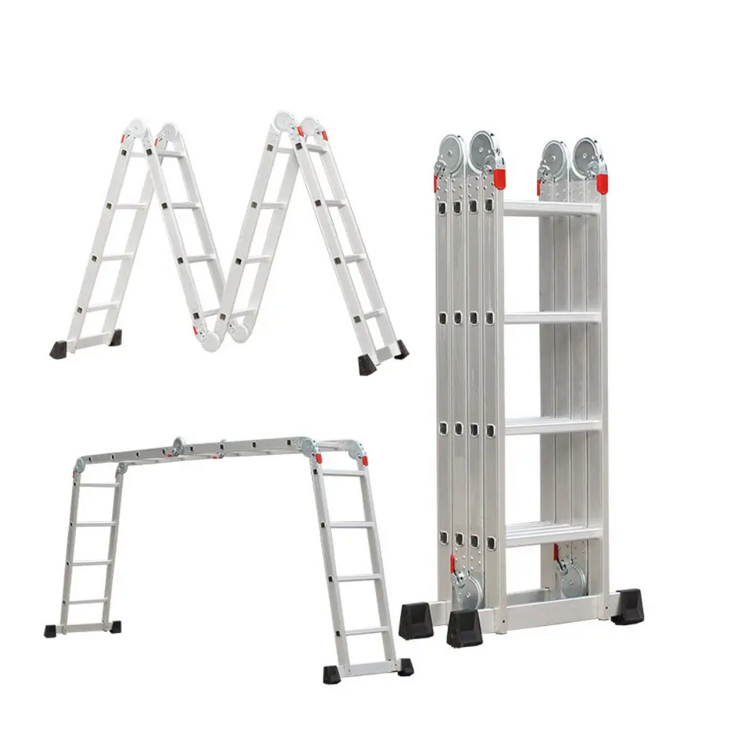 Več aluminijastih zložljivih lestev