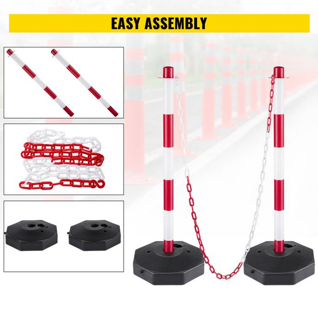 Set stebričkov z verigo dolžine 10 m