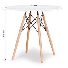 Naložite sliko v pregledovalnik galerije, Torino miza – Okrogla 80 cm (bela ali črna)
